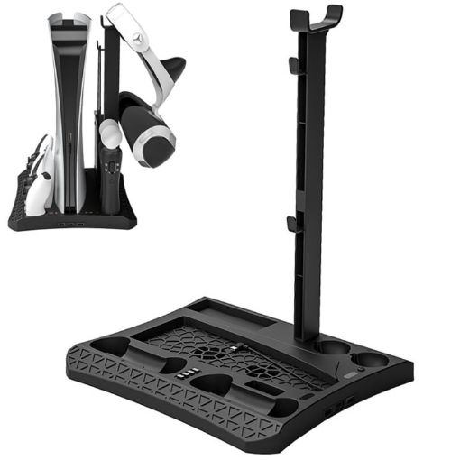 iplay HBP-270 PS5 Heat Dissipation Base with Storage Rack (Black) - 1