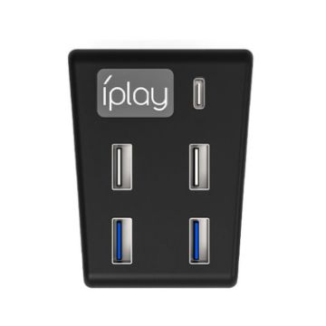 iplay HBP-308 PS5 5 in 1 USB3.0 HUB Extender (Black) - 1