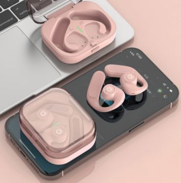 K23 TWS Pink Hanging Ear Air Conduction Bluetooth Earphones - 1