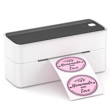 Phomemo PM241-BT Bluetooth Thermal Label Printer, EU Size (Black White) - 1