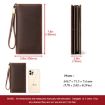 HUMERPAUL RFID Leather Wallet Long Men Brown Mobile Phone Holder - 4