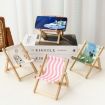 Mini Wooden Beach Chair Phone Holder Ornament, Style: G - 2