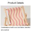 Mini Wooden Beach Chair Phone Holder Ornament, Style: G - 4