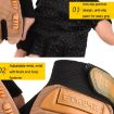 Children's Outdoor Skating Military Training Half-Finger Gloves Sand - 3