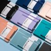 A5 Light Purple PU Leather Business Notebook - 96 Sheets - 2