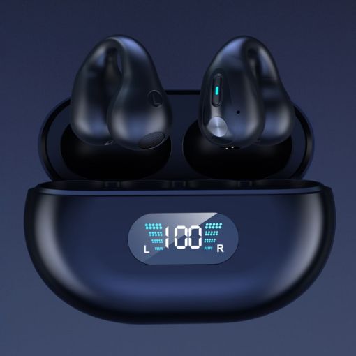 Q80 TWS Wireless Earclip Bone Conduction Noise Reduction Headphone - 1