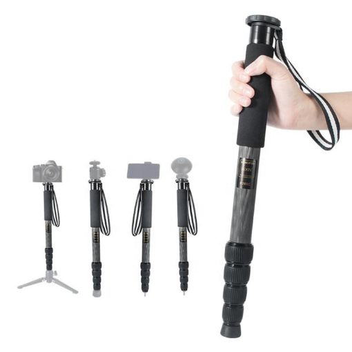 BEXIN P285C Carbon Fiber DSLR Camera Monopod Selfie Stick - 1