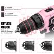 HILDA 12V Cordless Impact Drill Screwdriver, UK Plug - 4