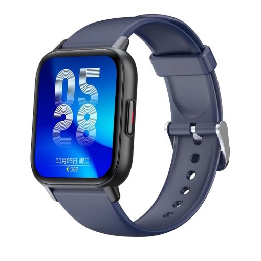 QS16Pro 1.83" Waterproof Sports Smart Watch - Heart Rate/BP Monitor, Blue - 1