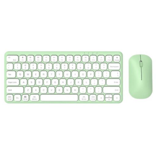 B087 2.4G Wireless Bluetooth Keyboard Mouse Set - Green Style - 1