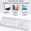 B035 Wireless Silent Keyboard, Scissor Foot, Double-mold Gray - 4
