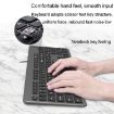 B035 Wireless Silent Keyboard, Scissor Foot, Double-mold Gray - 6