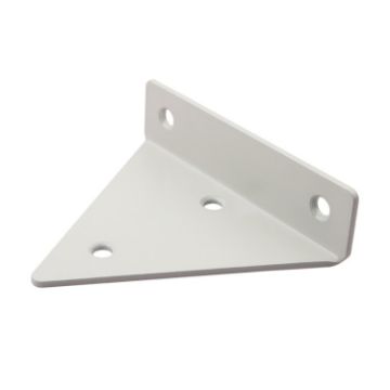 Triangle Wall Shelf Bracket with Screws, 140x130mm White - 1