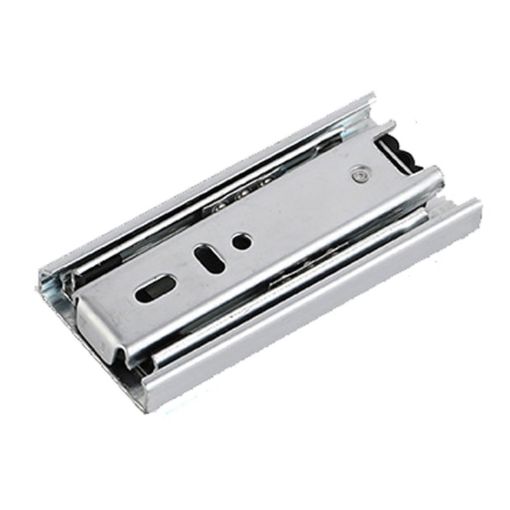 10cm Thickened Mute Drawer Track Rail - 4 Inch Three Sections Slide - 1