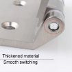 Space Aluminum Glass Door Partition Hinge & Fittings - 5