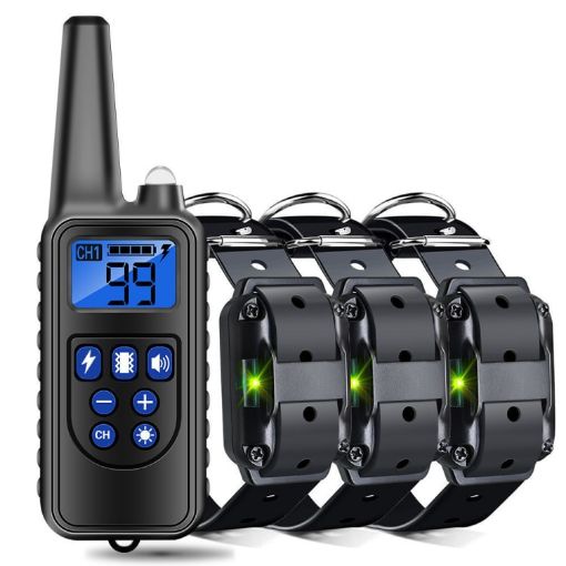 800m Remote Control Dog Trainer: Smart Anti-Disturbance Collar 3-Pack - 1