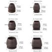8pcs Set 0.75" 15 Tilt Chair Feet Shock-Absorb Protective Covers - 2