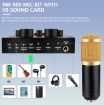 BM800+V8 Sound Card Set: Studio Condenser Mic for Singing - 2