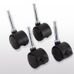 Swivel Furniture Casters 10pcs 2" with Brake for Chair Sofa Crib - 2