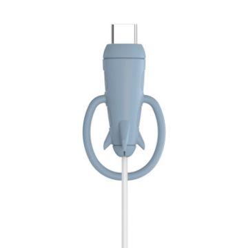 iPhone USB Type-C Data Line Protector, Light Blue, Single Head - 1