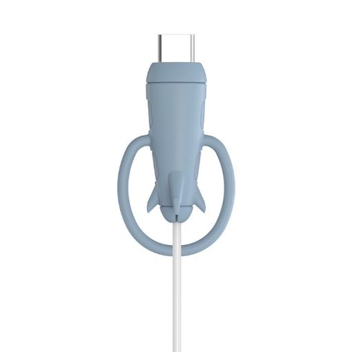 iPhone USB Type-C Data Line Protector, Light Blue, Single Head - 1
