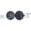 Tire Shaped 20-in-1 Tool Set for Home Hardware Utility (Black) - 4