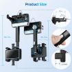 360 Rotating Car Rearview Mirror Phone Holder - Black - 3
