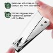 4pcs Stainless Steel Nail Knife Set with Rotating Bag - Matcha Green - 4