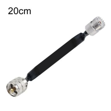 20cm UHF 50 Ohm RF Coaxial Cable, Male to Female Extension Cord - 1