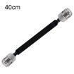 40cm Flat RF Coaxial Cable UHF 50 Ohm, Female to Female Extension - 1
