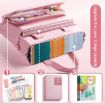 Waterproof Canvas Student Book Bag - Star Astronauts Design - 6