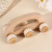Wooden Manual Arch Bridge 6-Wheel Massager for Muscle Care - 2