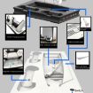 PS5 Console Cooling Fan Charging Base with Light Dock Stand (Black) - 6