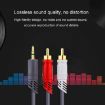 JINGHUA 20m Grey 3.5mm to 2RCA Game Console Audio Cable - 6
