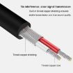 JINGHUA 3.5mm to 2RCA Audio Cable 30m Game Console Outdoor Grey - 4