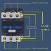 CHNT CJX2-9511 95A 220V Single-Phase AC Contactor Silver Alloy - 3