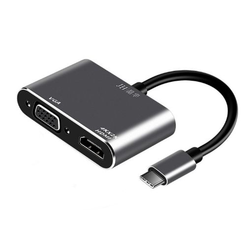 JINGHUA Z321 Type-C HUB: HDMI+VGA Multifunctional Docking Station - 1