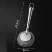 Kacheeg 304 Stainless Steel Pot Brush, Short Style Dishwashing Tool - 2