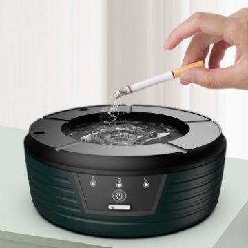 Inductive Ashtray Purifies Air, Removes Cigarette Smell (Green) - 1