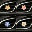 Pink Candy-colored Five-petal Flower Car Vent Aromatherapy Clip - 2