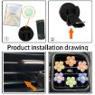 White Candy-colored Flower Car Vent Aromatherapy Clip - 5