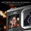 4K HD Dual Lens Camera 50MP Dual Screen Selfie Camera (White) - 6