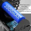 Rechargeable Black Clip-On Oscillating Fan with Light - 5
