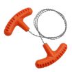 Orange 70cm Stainless Steel Wire Saw for Camping and Survival - 1