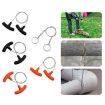Black 70cm Stainless Steel Wire Saw Rope for Outdoor Camping - 5