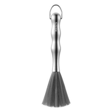 304 Steel Wire Pot Brush: Thickened & Lengthened, With Hook - 1