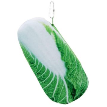 3D Cabbage Plush Pencil Pouch - Large Vegetable Pen Case - 1