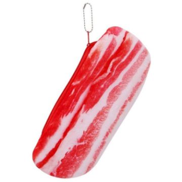 3D Vegetable Plush Pencil Pouch - Large Pen Case, Style: Pork - 1