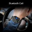 A70 1.96" IP68 Waterproof Bluetooth Smartwatch Silver Steel - 6