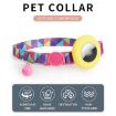 AirTag Pet Collar Holder with Bell & Safety Buckle, Blue Rainforest - 3